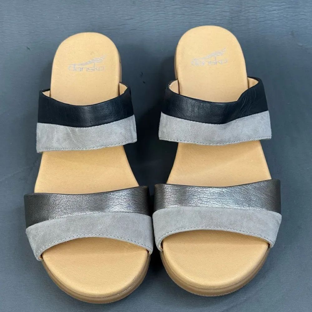 Dansko Theresa Multi-Strap Slip-On Sandals shoes womens size 5.5 (36)